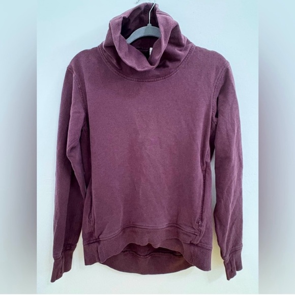 Lululemon | On The Double Pullover | Sz 6 | Heathered Bordeaux Drama | EUC - Picture 4 of 10